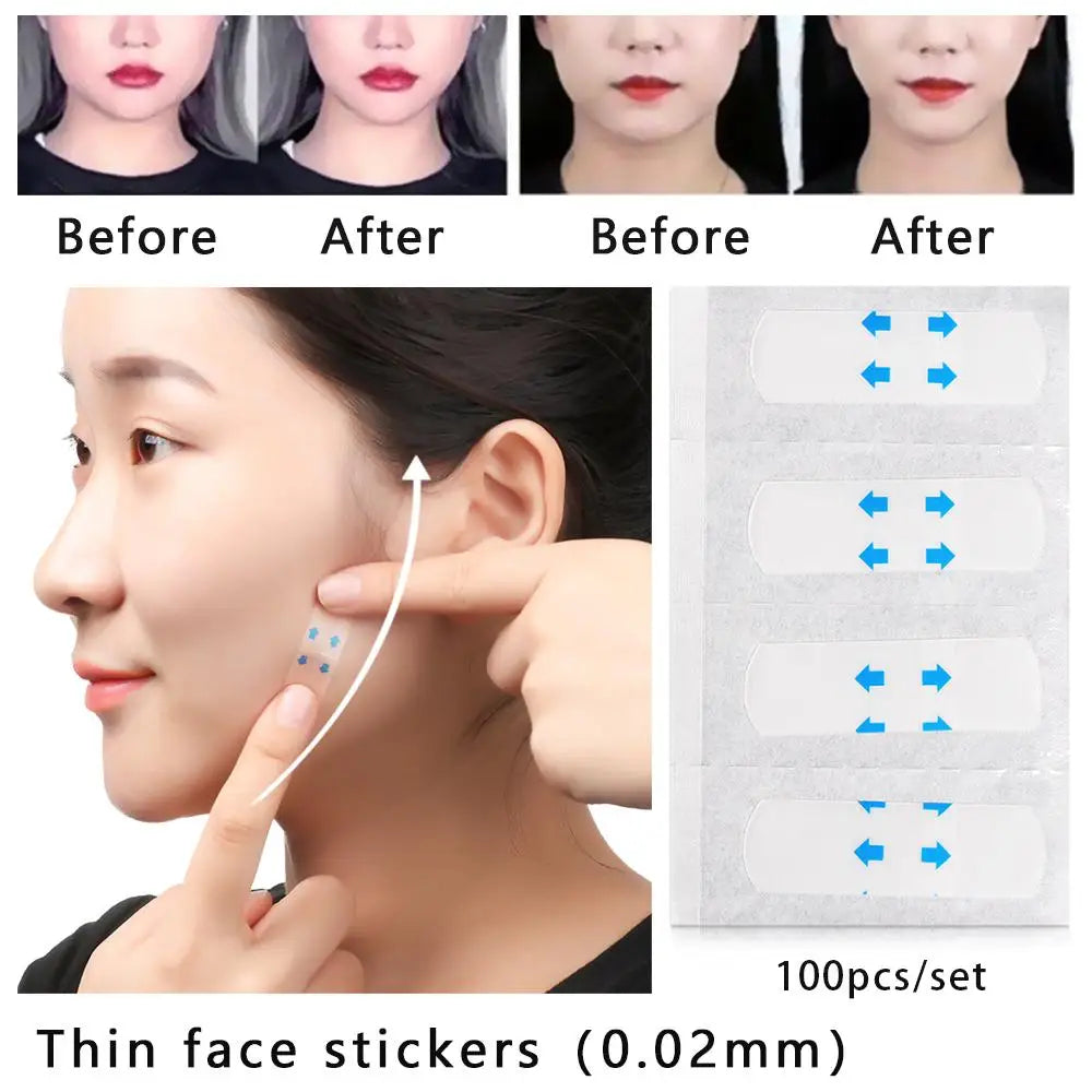 Transparent Face Lift Stickers