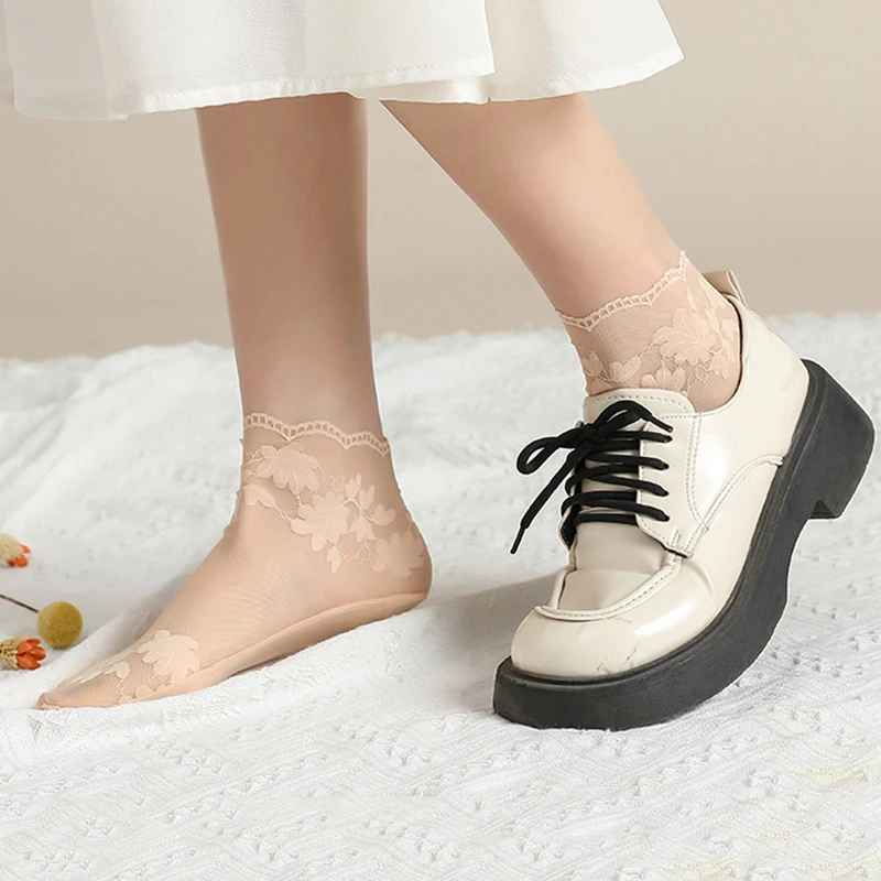 Lace Transparent Low-Cut Socks