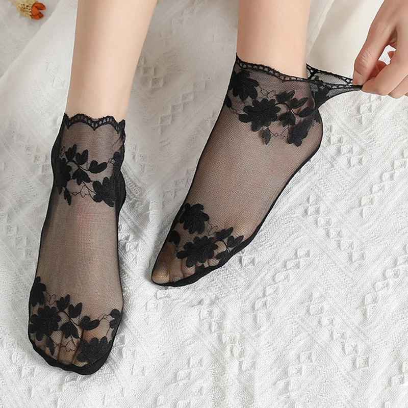 Lace Transparent Low-Cut Socks