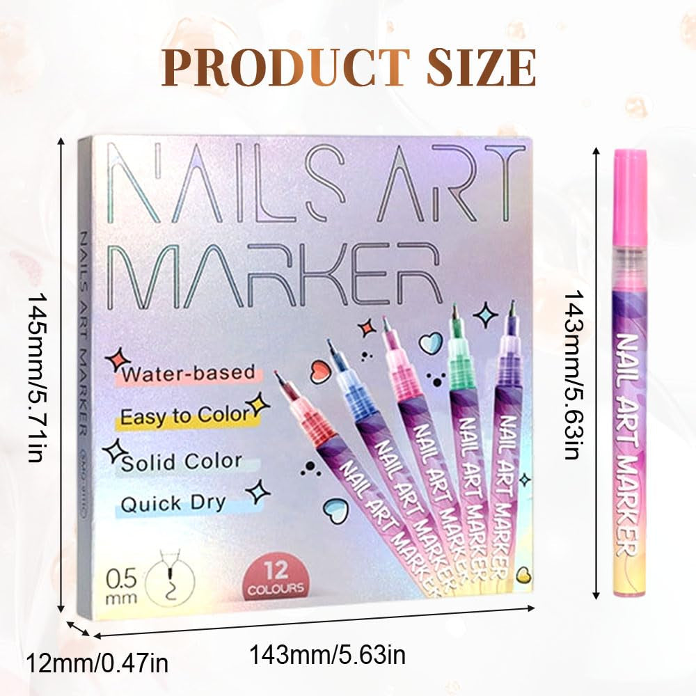 3D Nail Art Pens Set