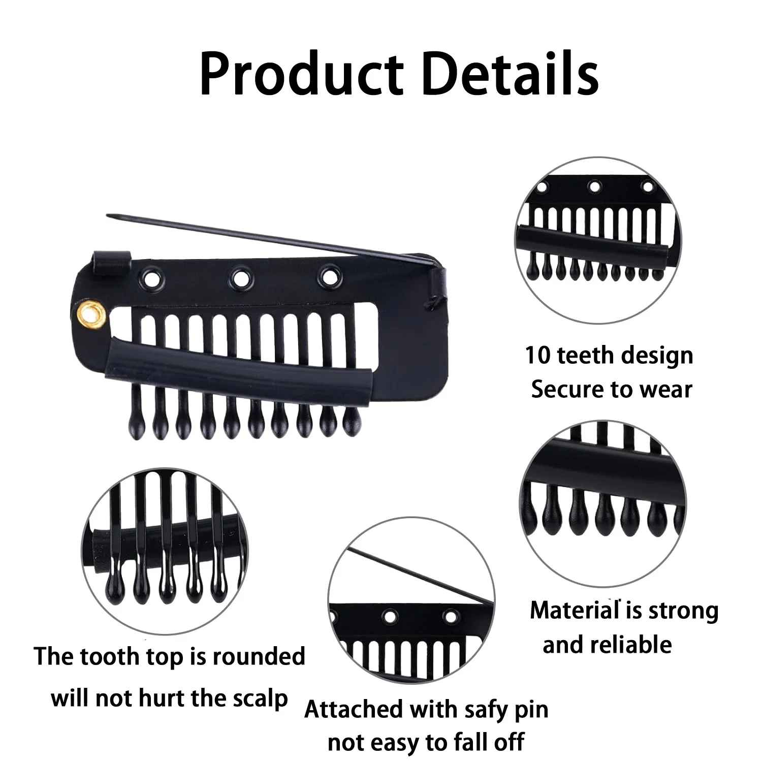 Chunni Dupatta Clips with Safety Pin