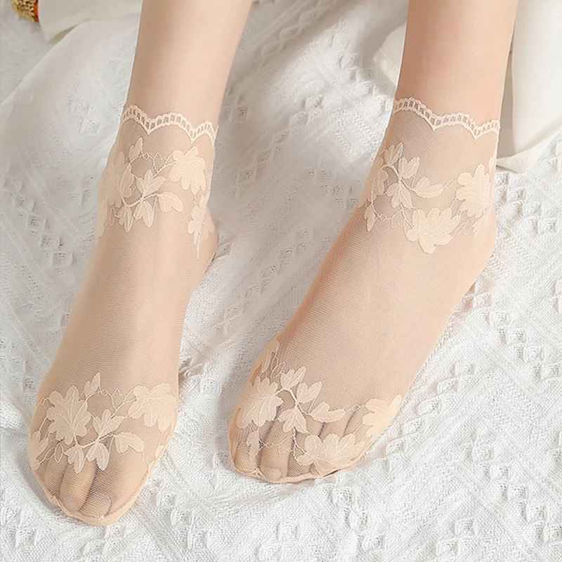 Lace Transparent Low-Cut Socks