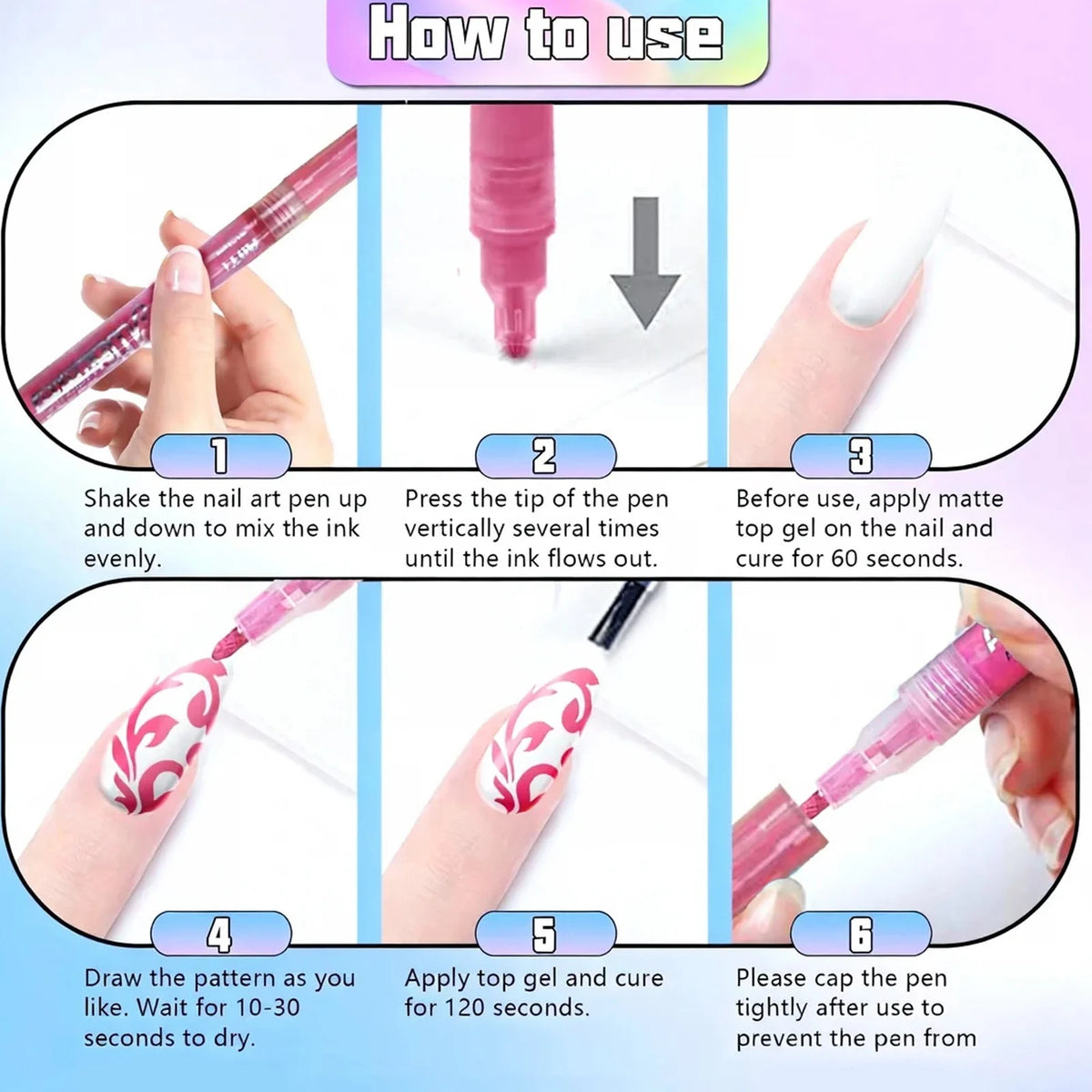 Nail Art Pens Set