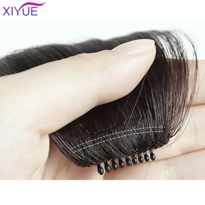 2-Clip-In Front Side Hair Bangs Extension