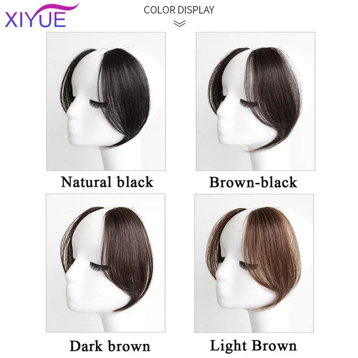 2-Clip-In Front Side Hair Bangs Extension