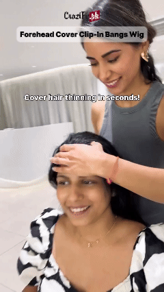 Forehead Cover Clip-In Bangs Wig