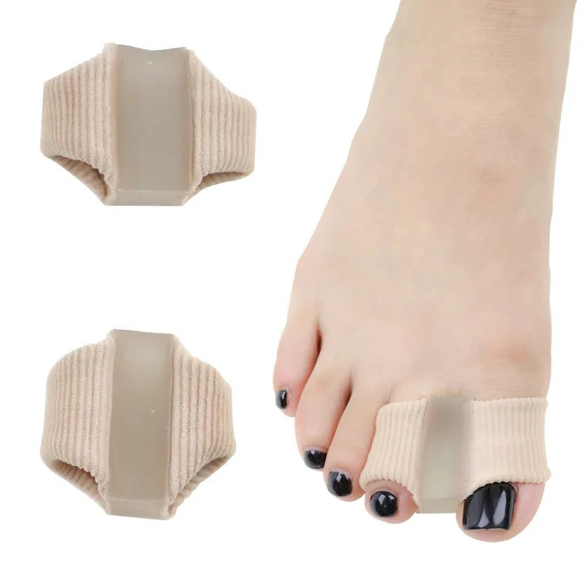 2 PCS-Dual Hole Gel Toe Separator