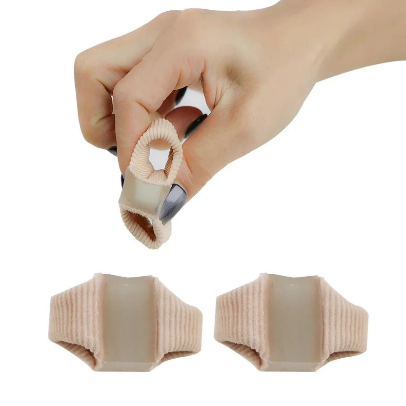 2 PCS-Dual Hole Gel Toe Separator