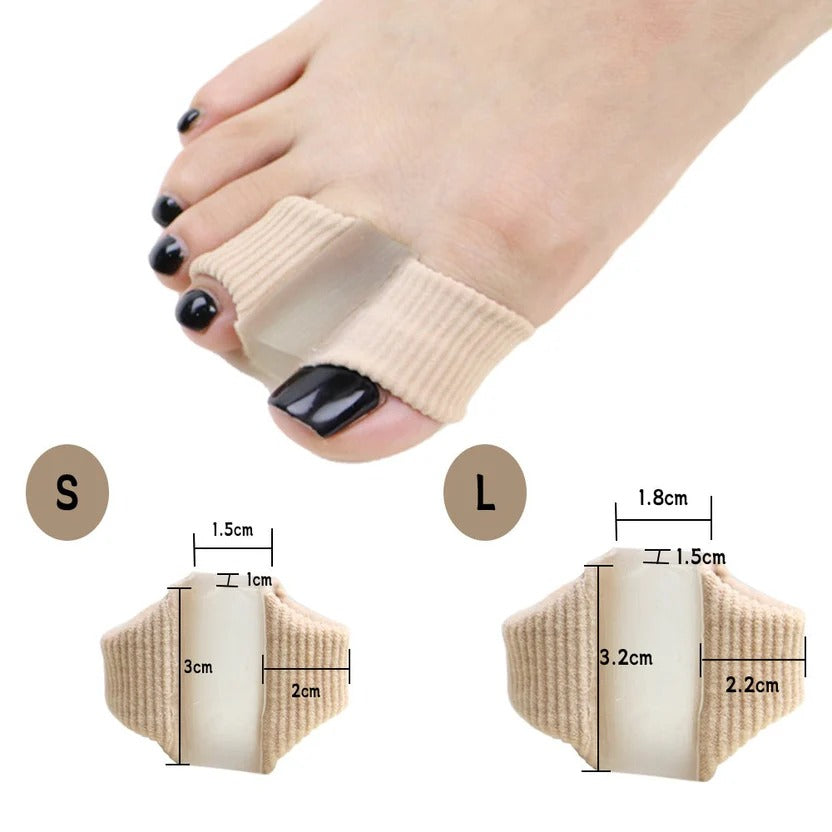 2 PCS-Dual Hole Gel Toe Separator