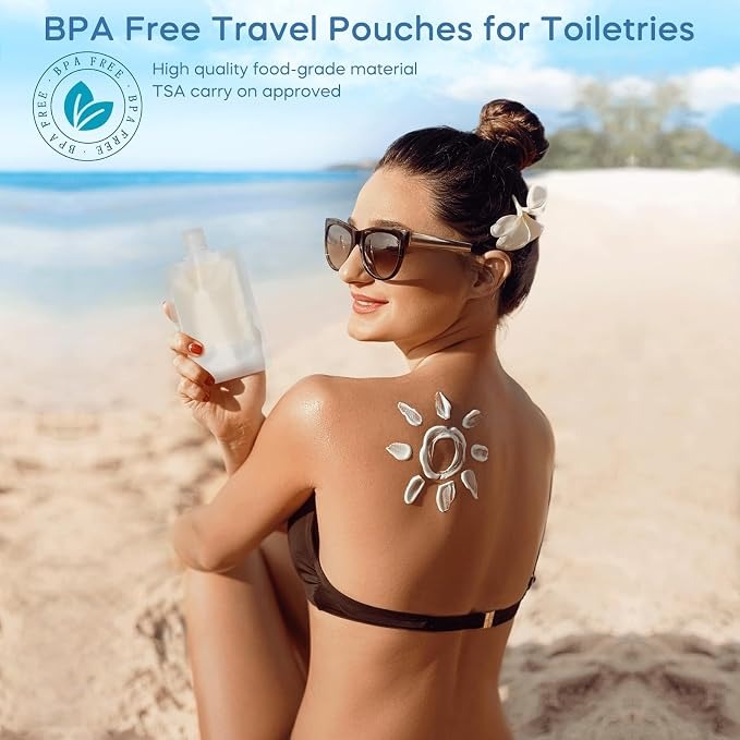 Travel Dispensing Cosmetic Bag