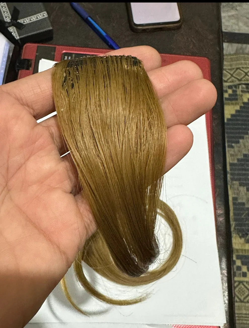 2-Clip-In Front Side Hair Bangs Extension